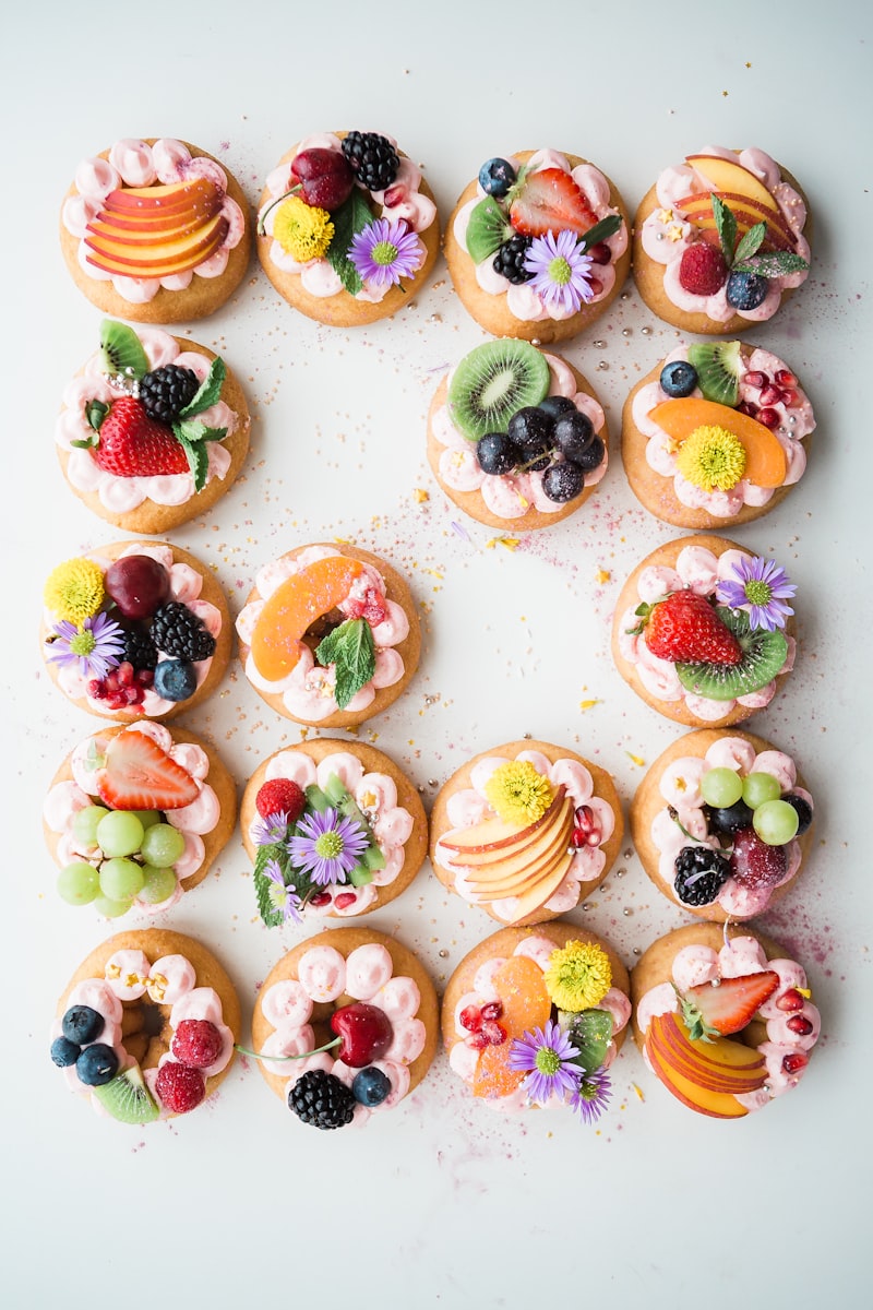 Bread and pastries on display