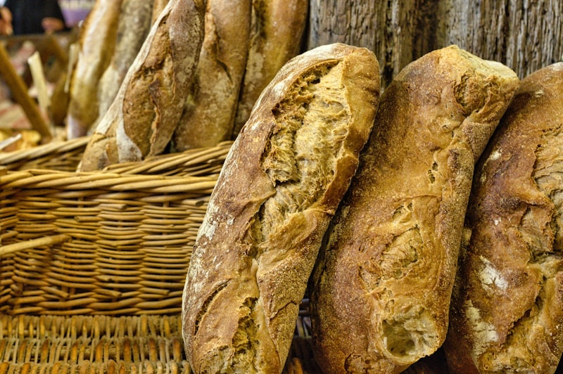 Artisan bread loaves