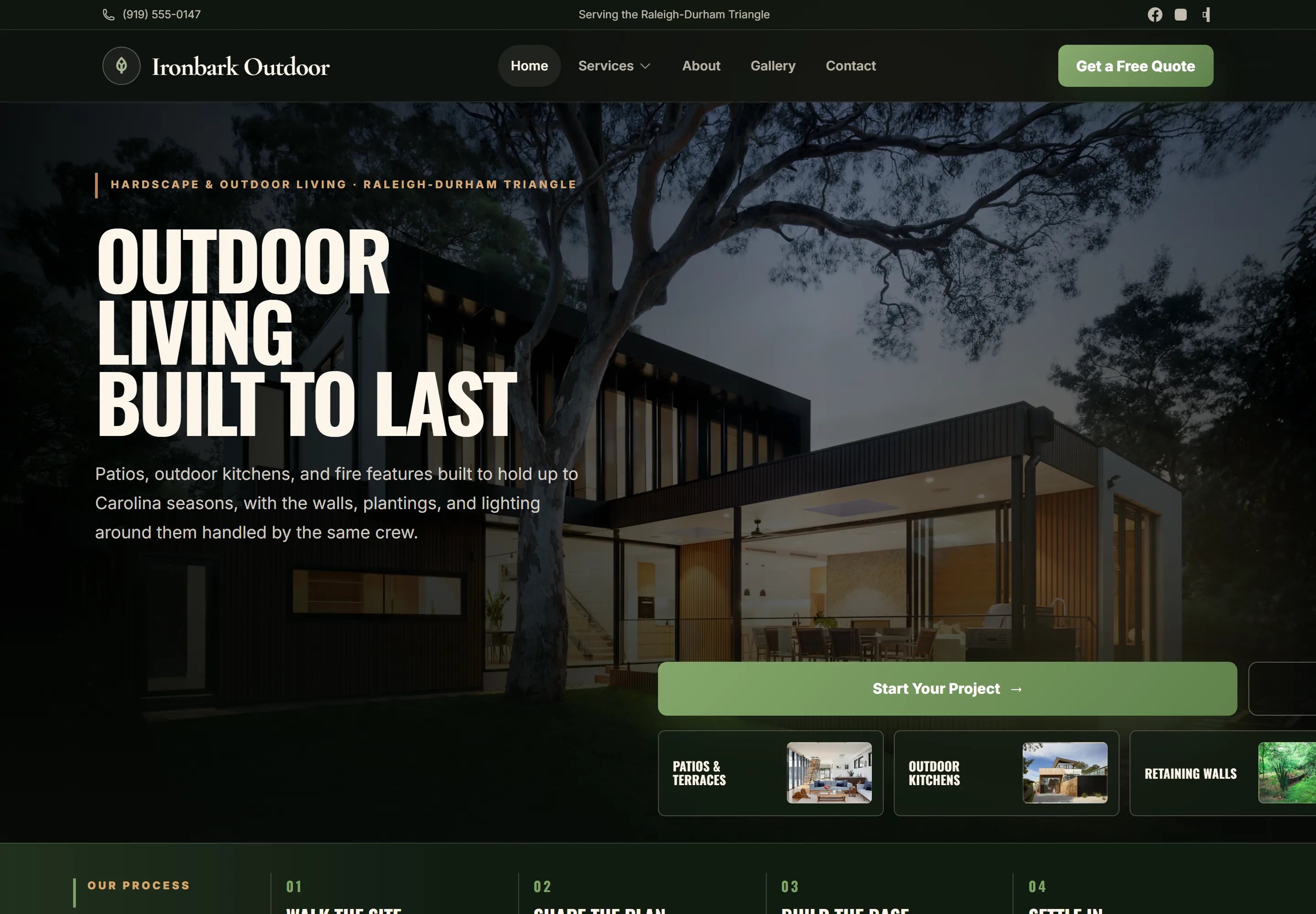 Ironbark Outdoor website preview